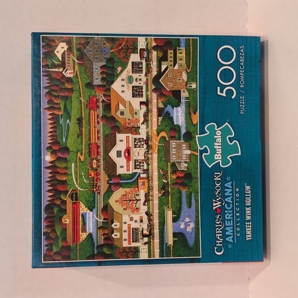 Buffalo Charles Wysocki Yankee Wink Hollow Americana Collection 500 pc Puzzle - Picture 1 of 6